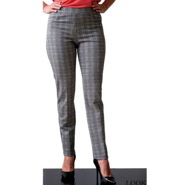 PANTS WOMENS PANTS RIALTO LOOK PIED DE POULE 100% MADE IN ITALY