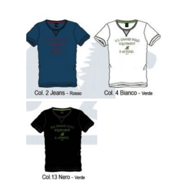 T-shirt T-SHIRT COTONE UOMO GIROCOLLO MANICA CORTA U.S. GRAND POLO 310
