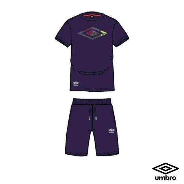 Tute Sportive COMPLETO COTONE UOMO T-SHIRT M/C E PANTALONCINO UMBRO 102888