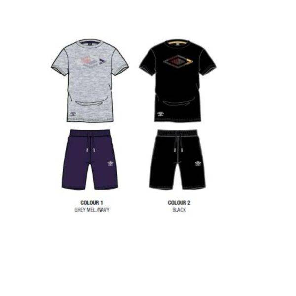 Tute Sportive COMPLETO COTONE UOMO T-SHIRT M/C E PANTALONCINO UMBRO 102888