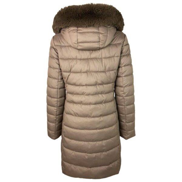 Giubbotti e Cappotti GIUBBOTTO LUNGO DONNA CAPPUCCIO ECOPELLICCIA ARMIDA VIRGINIA BLU