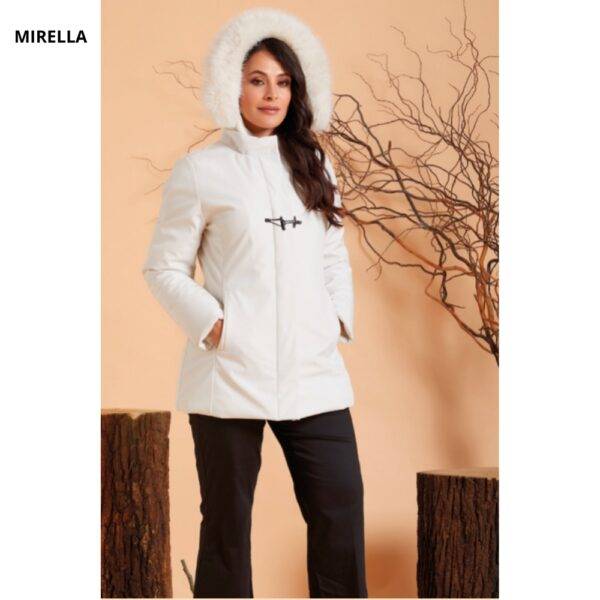 JACKETS AND COATS GIUBBOTTO DONNA DOPPIOPETTO CAPPUCCIO REMOVIBILE MIRELLA CHIARA ORO