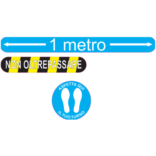 COVID-19 EMERGENCY SPACING STICKERS
