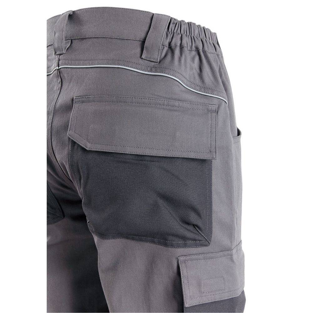 Pantalone da lavoro multitasca grigio con ginocchiere “Myday