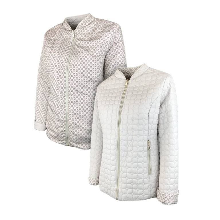 PIUMINO LEGGERO DONNA DOUBLE FACE VIRGINIABLU' TAGLIE FORTI - Giacche