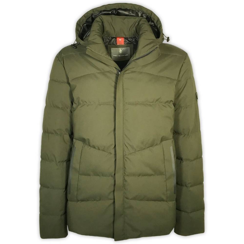PADDED PEACOAT ECOFEATHER WITH REMOVABLE HOODIE SEA BARRIER IMPERIA