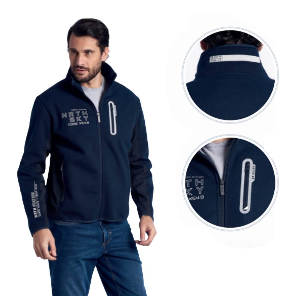HIGH NECK SWEATER WITH ZIPEPER 2 LAYER BE BOARD 14F9361