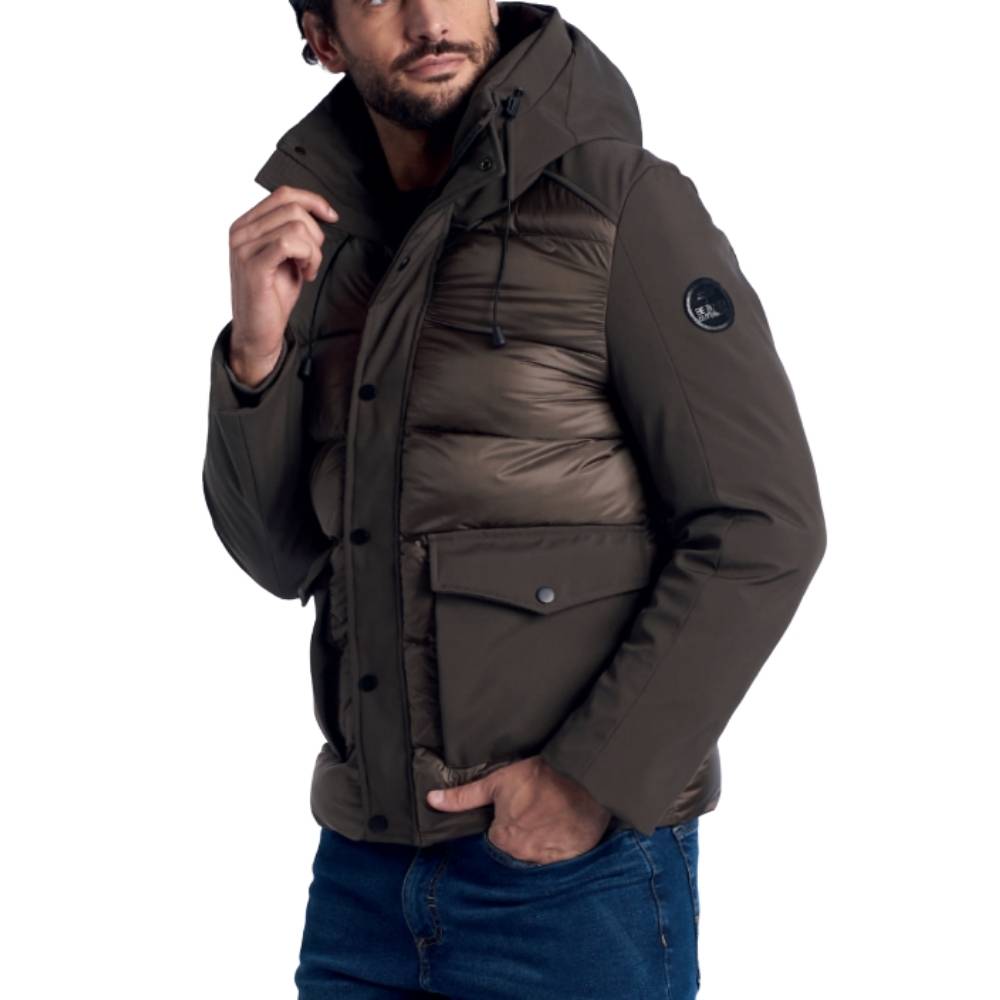 PADDED JACKET  ECOFEATHER WITH HOODIE BE BOARD 14G9905