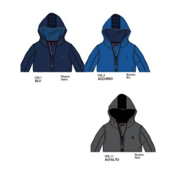 HOODIES AND SWEATSHIRTS MEN’S HOODIE WITH ZIPPER 100% COTTON COVERI FE2873