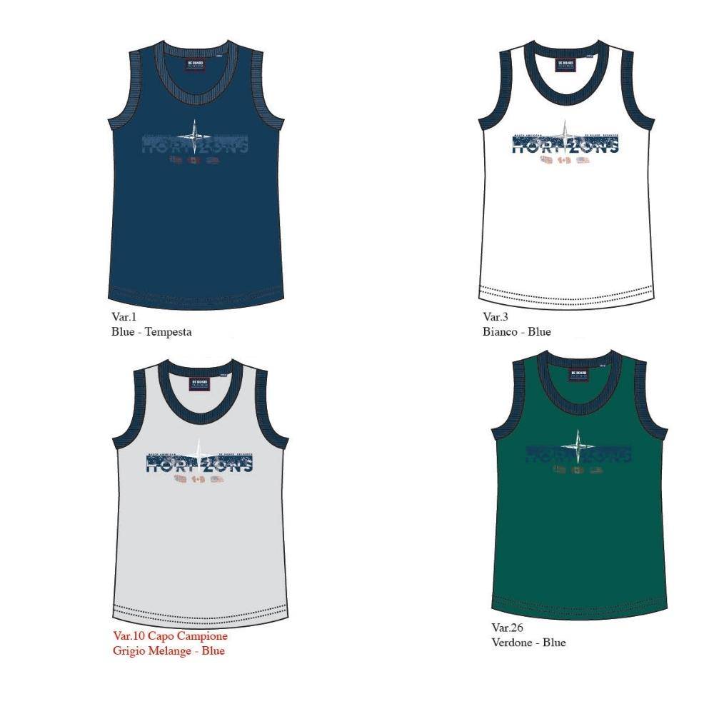 MEN’S CREWNECK TANK TOP PURE COTTON BE BOARD 9725