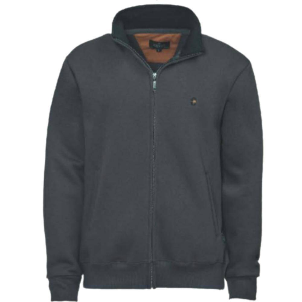 HIGH NECK SWEATSHIRT HALF ZIP MIXED COTTON COVERI MOVING FE2646