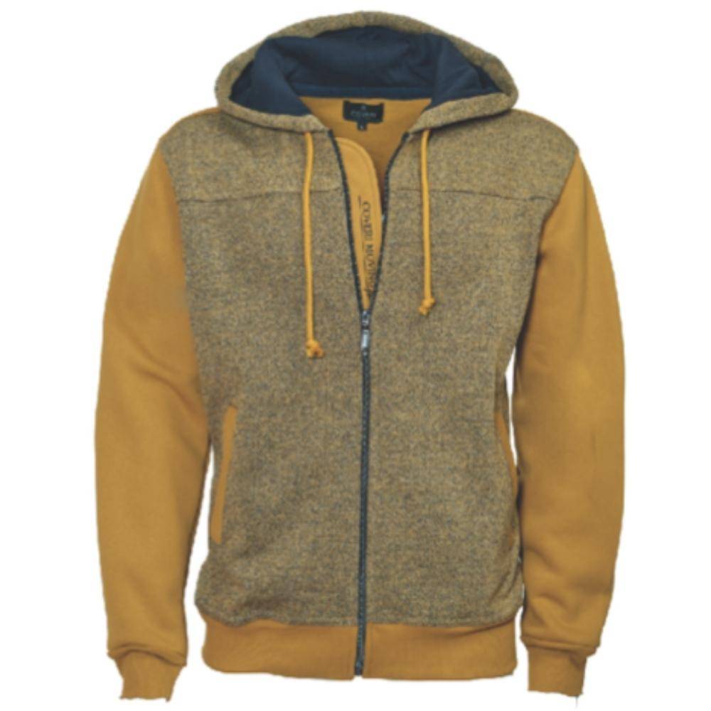 HOOD SWEATSHIRT MIXED COTTON FULL ZIP COVERI MOVING FE2646