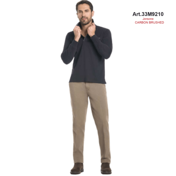 POLO SHIRTS POLO UOMO MANICHE LUNGHE JERSEY CARBON BRUSHED BE BOARD 33M9210